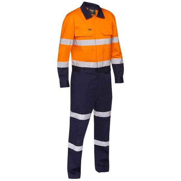 Bisley Taped Hi Vis Coverall With Waist Zip Opening (BC6066T)