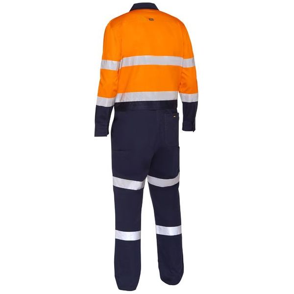 Bisley Taped Hi Vis Coverall With Waist Zip Opening (BC6066T)