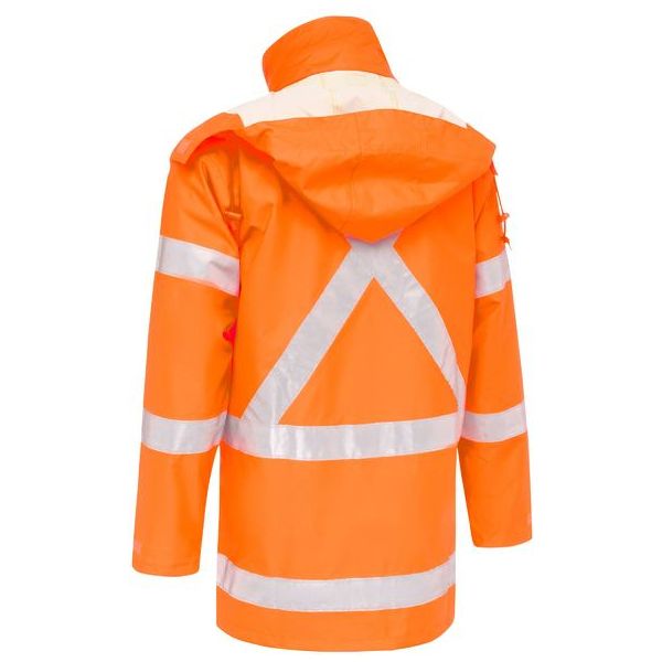 Bisley X Taped Shell Rain Jacket With ID Pocket (BJ6968XT) - Ace Workwear