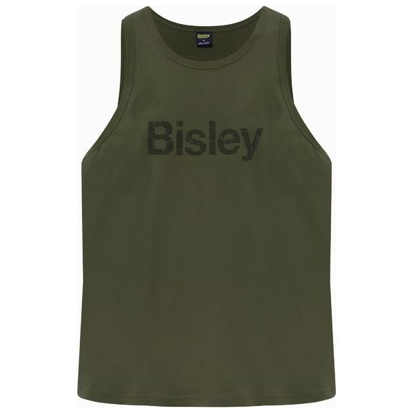 Bisley Mens Cotton Logo Singlet (BKS063) - Ace Workwear