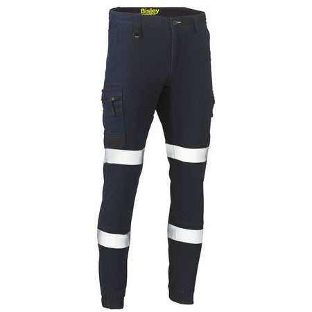 Bisley Flx & Move Taped Stretch Denim Cargo Cuffed Pants (BPC6335T) - Ace Workwear