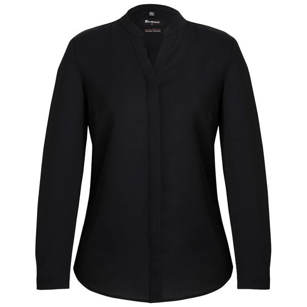 Biz Corporates Womens Juiette Plain Blouse (44210) Ladies Shirts, signprice Biz Corporates - Ace Workwear