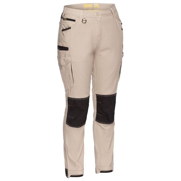 Bisley Womens Mid-Rise Flx & Move Straight Leg Cargo Pants (BPL6044)