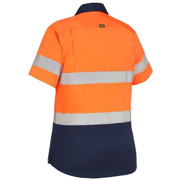 Bisley Women's Taped Hi Vis Cool Lightweight Drill Shirt (BL1896)