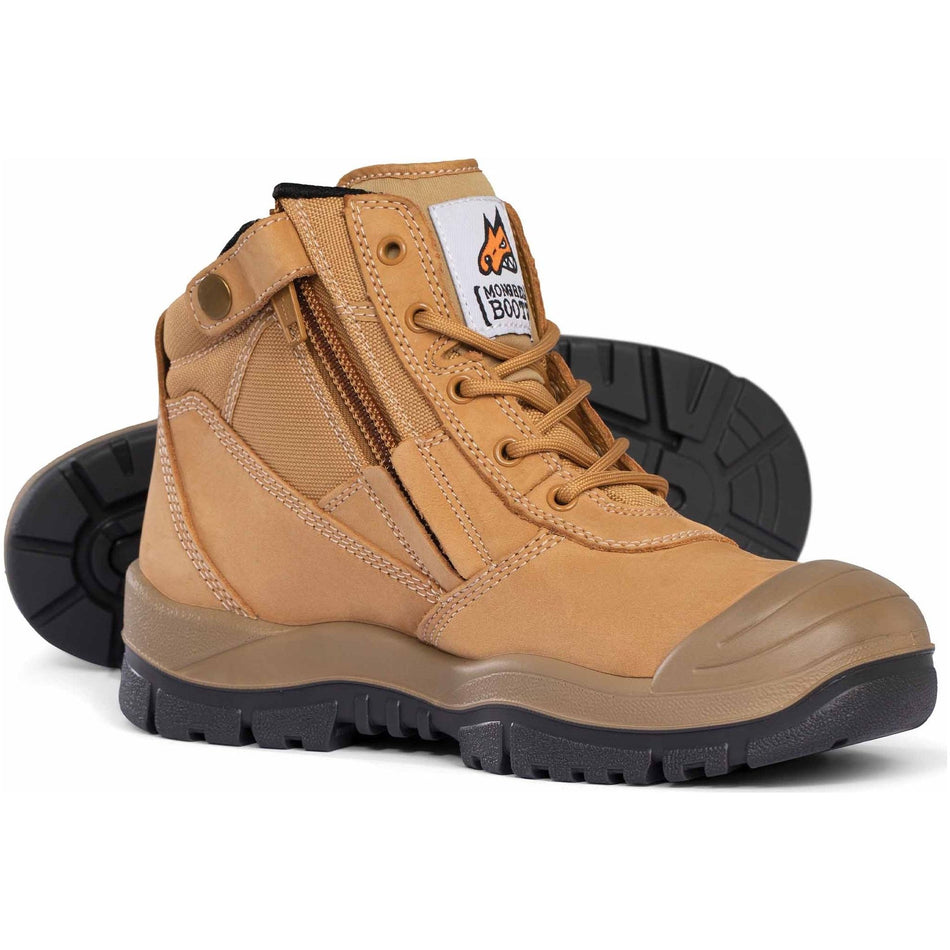 Mongrel Wheat ZipSider Boot W/ Scuff Cap (461050) (Pre-Orders) Zip Sided Safety Boots Mongrel - Ace Workwear