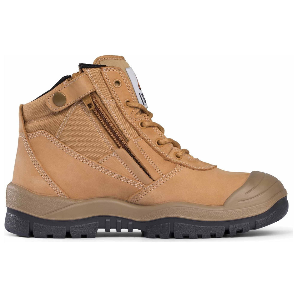 Mongrel Wheat ZipSider Boot W/ Scuff Cap (461050) (Pre-Orders) Zip Sided Safety Boots Mongrel - Ace Workwear