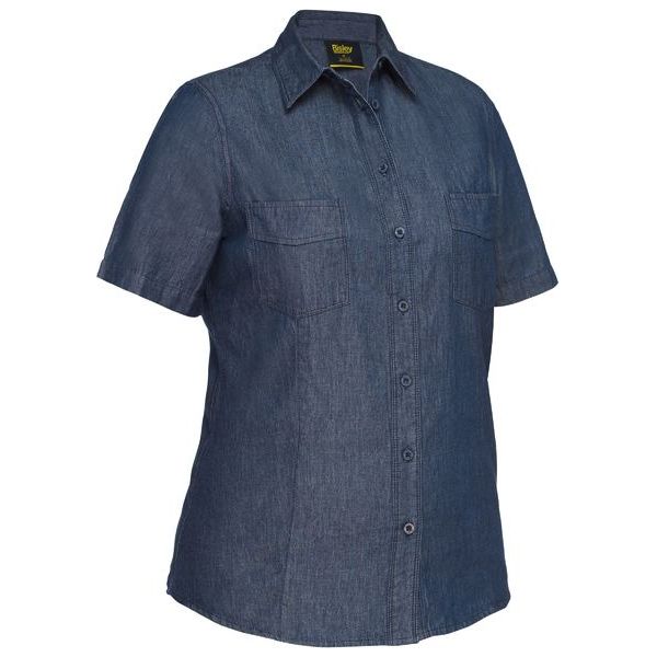 Bisley Womens Short Sleeve Denim Work Shirt (BL1602)