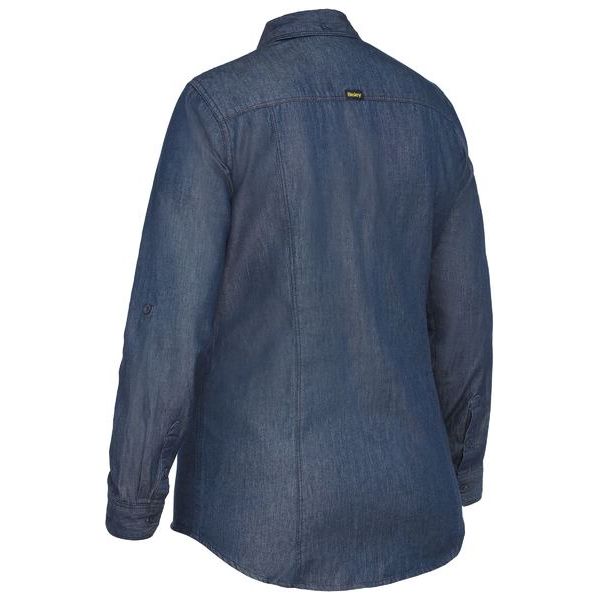 Bisley Womens Long Sleeve Denim Work Shirt (BL6602) - Ace Workwear