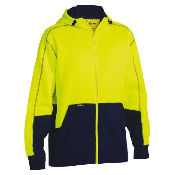 Bisley Hi Vis Two Tone Fleece Hoodie (BK6819) - Ace Workwear