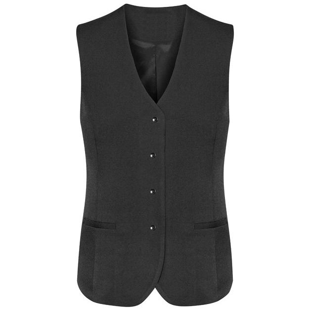 Biz Corporates Womens Longline Vest (50112) Corporate Dresses & Jackets, signprice Biz Corporates - Ace Workwear