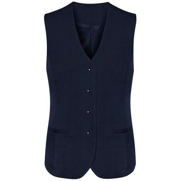 Biz Corporates Womens Longline Vest (50112) Corporate Dresses & Jackets, signprice Biz Corporates - Ace Workwear