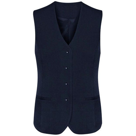 Biz Corporates Womens Longline Vest (50112) Corporate Dresses & Jackets, signprice Biz Corporates - Ace Workwear