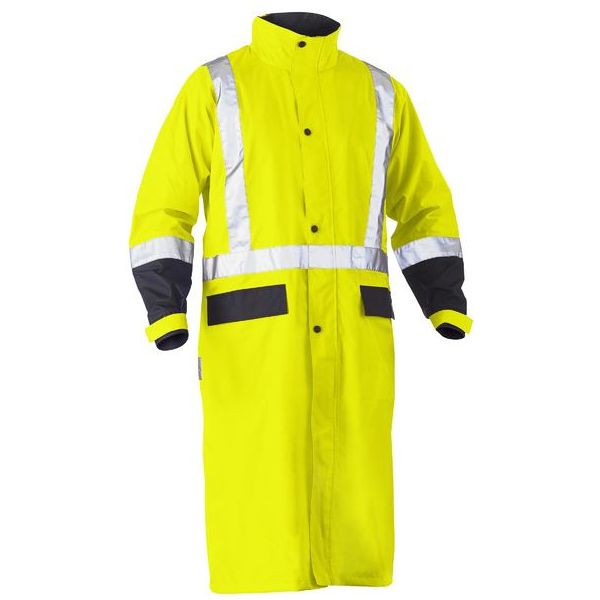 Bisley Taped Hi Vis Long Rain Coat (BJ6961T)