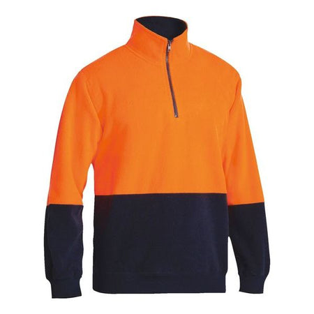 Bisley Hi Vis Polar Fleece Zip Pullover (BK6889) - Ace Workwear