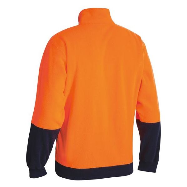 Bisley Hi Vis Polar Fleece Zip Pullover (BK6889) - Ace Workwear