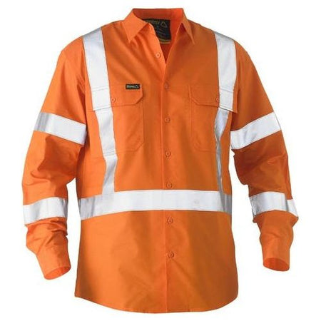 Bisley Recycle X Taped Hi Vis Drill Shirt (BS6266XT) - Ace Workwear