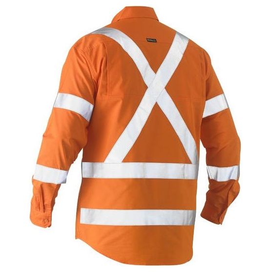 Bisley Recycle X Taped Hi Vis Drill Shirt (BS6266XT) - Ace Workwear