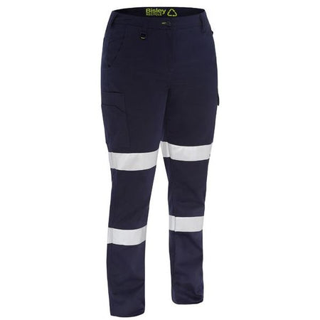 Bisley Recycle Womens Taped Biomotion Cargo Work Pants (BPCL6088T) - Ace Workwear