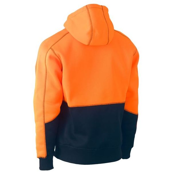 Bisley Hi Vis Two Tone Fleece Pullover Hoodie (BK6619)