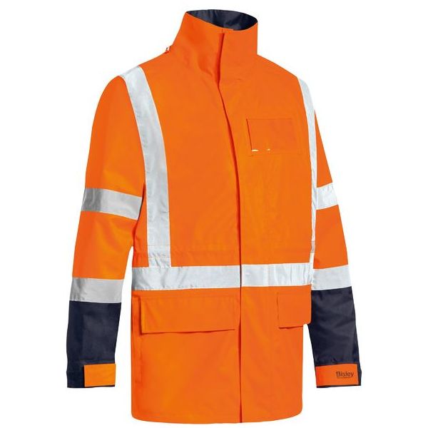 Bisley Water Resistant TTMC-W17 5 In 1 Rain Jacket (BJ6377HT) - Ace Workwear