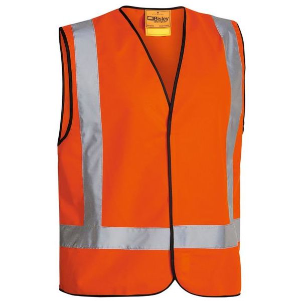 Bisley Reflective Taped H Pattern Hi Vis Vest (BV0342HT) - Ace Workwear