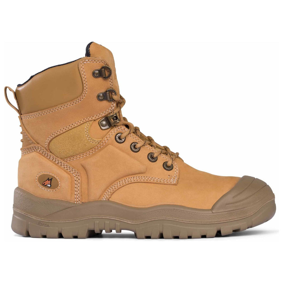 Mongrel Wheat high Leg Lace Up Boot W/ Scuff Cap (550050) (Pre Order) Lace Up Safety Boots Mongrel - Ace Workwear