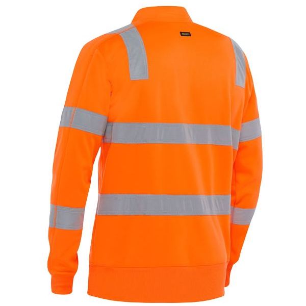 Bisley Taped Hi Vis 1/4 Zip Polyester Fleece Pullover (BK6814T)