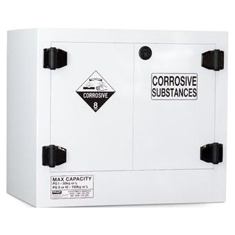 PRATT Poly Corrosive Cabinet 100LTR, 2 Door, 1 Shelf (5535PSPH) Class 8 Corrosive Poly, signprice Pratt - Ace Workwear