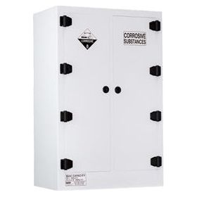 PRATT Poly Corrosive Cabinet 250LTR, 2 Door, 6 Shelf (5545PSPH) Class 8 Corrosive Poly, signprice Pratt - Ace Workwear