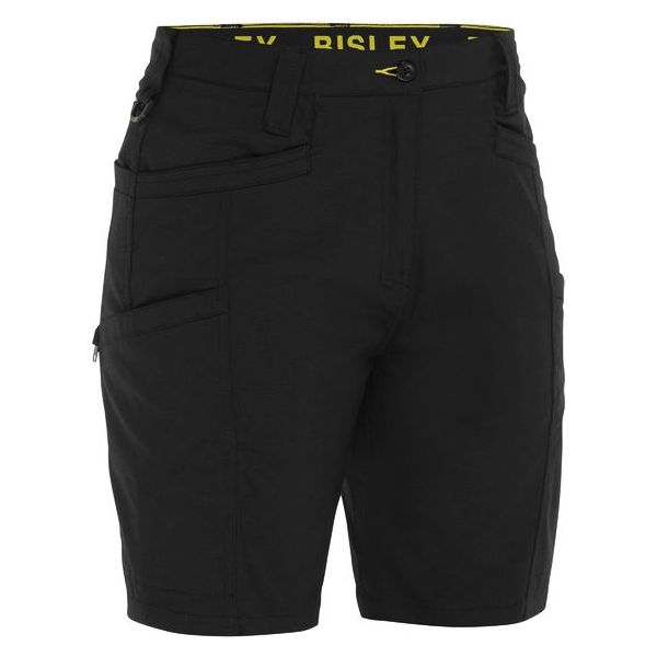 Bisley Womens X Airflow Stretch Ripstop Vented Cargo Shorts (BSHL1150) - Ace Workwear