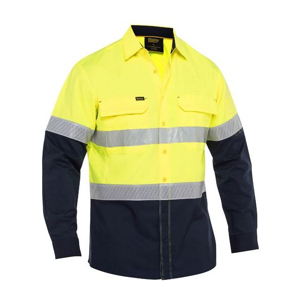 Bisley X Airflow Hi Vis Taped Stretch Ripstop Shirt (BS6491T) - Ace Workwear