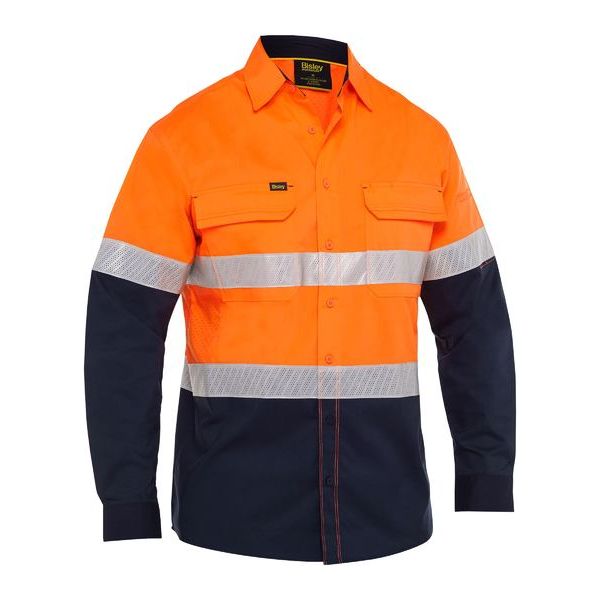 Bisley X Airflow Hi Vis Taped Stretch Ripstop Shirt (BS6491T) - Ace Workwear