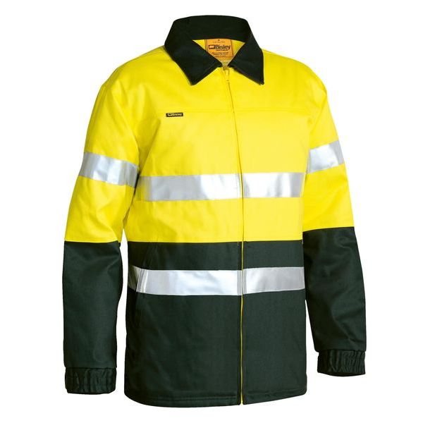 Bisley Taped Two Tone Hi Vis Drill Jacket (BK6710T)