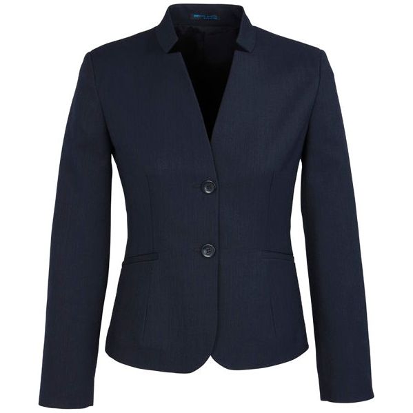 Biz Corporates Womens Short Jacket With Reverse Lapel (60113) Corporate Dresses & Jackets, signprice Biz Corporates - Ace Workwear