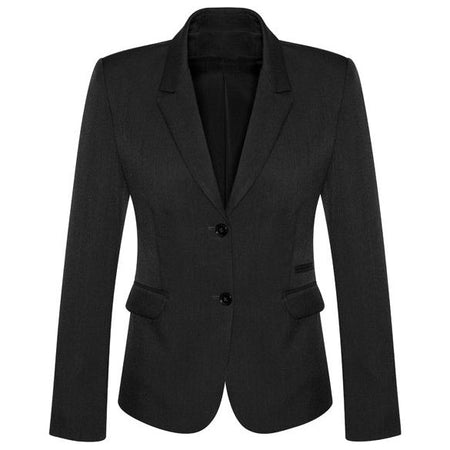 Biz Corporates Womens 2 Button Mid Length Jacket (60119) Corporate Dresses & Jackets, signprice Biz Corporates - Ace Workwear