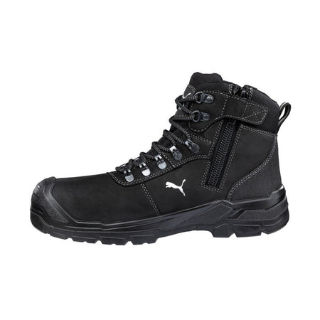 Puma Sierra Nevada Black Lace Up Zip Sided Fibreglass Toe Safety Boot With Scuff Cap (630527) (Pre Order) - Ace Workwear