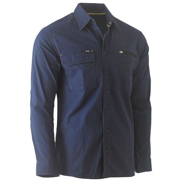 Bisley Flx & Move Long Sleeve Utility Work Shirt (BS6144) - Ace Workwear