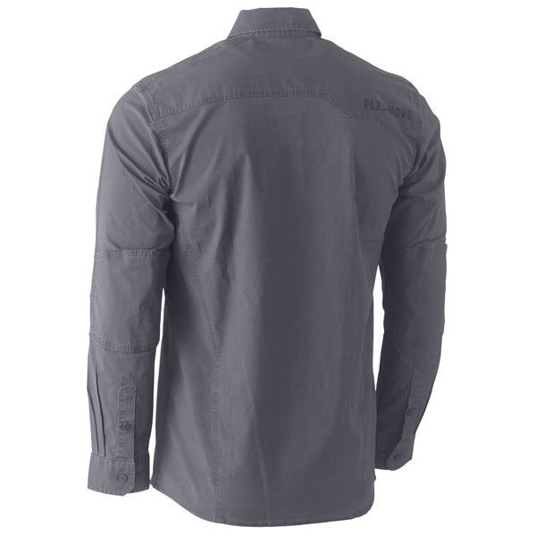 Bisley Flx & Move Long Sleeve Utility Work Shirt (BS6144) - Ace Workwear