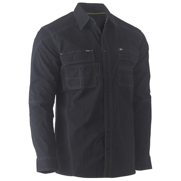 Bisley Flx & Move Long Sleeve Utility Work Shirt (BS6144) - Ace Workwear