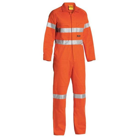 Bisley Taped Hi Vis Drill Coveralls (BC607T8) - Ace Workwear