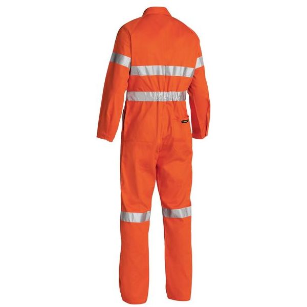 Bisley Taped Hi Vis Drill Coveralls (BC607T8) - Ace Workwear