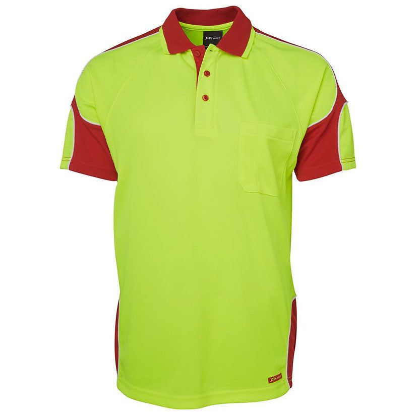 JB's Hi Vis Arm Panel Polo Short Sleeve (6AP4S) Hi Vis Polo With Designs JB's Wear - Ace Workwear