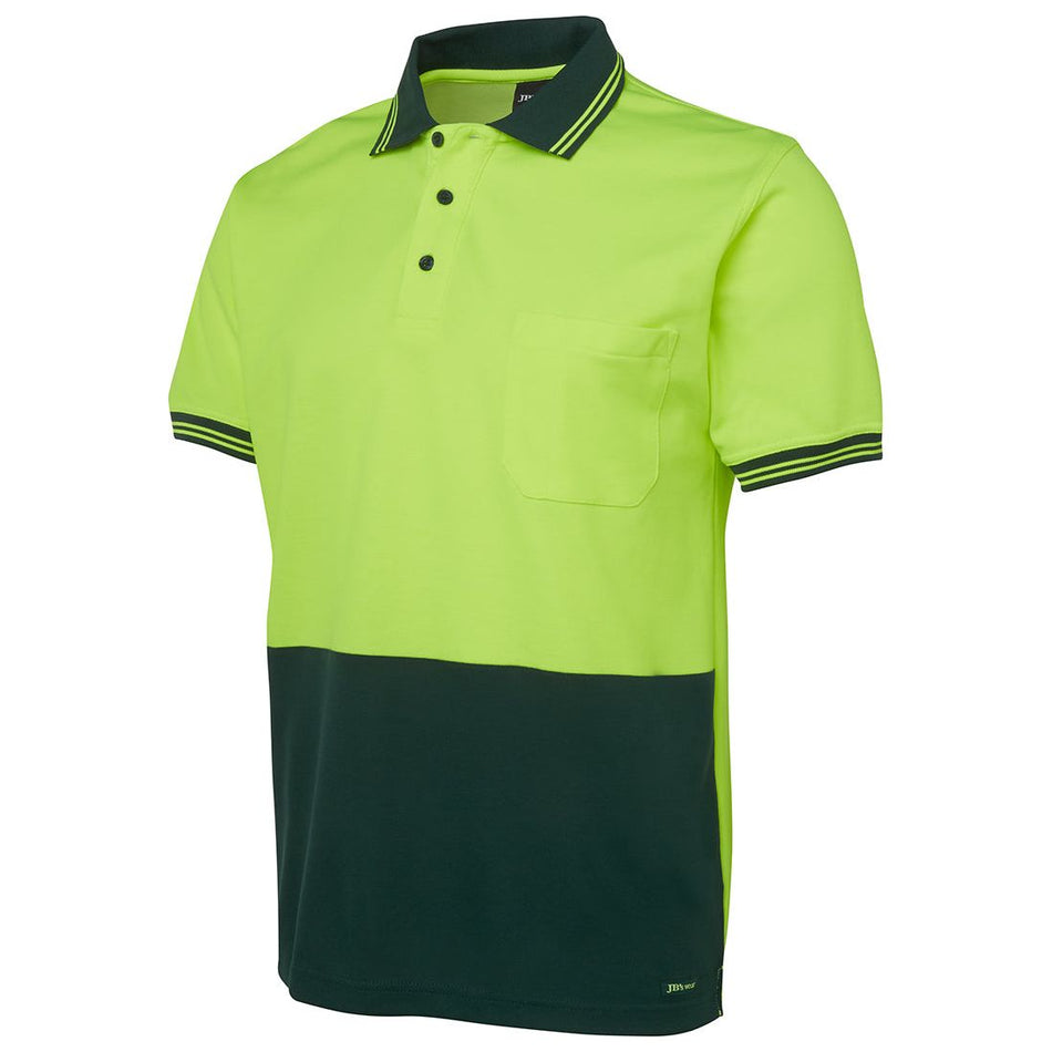 JB's Hi Vis S/S Cotton Back Polo (6HPS) Hi Vis Plain Polo JB's Wear - Ace Workwear