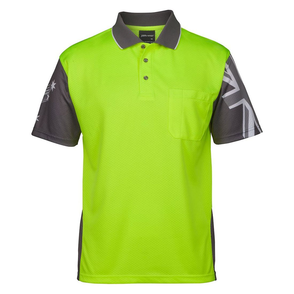 JB's Hi Vis Southern Cross Polo (6HSC) Hi Vis Polo With Designs JB's Wear - Ace Workwear