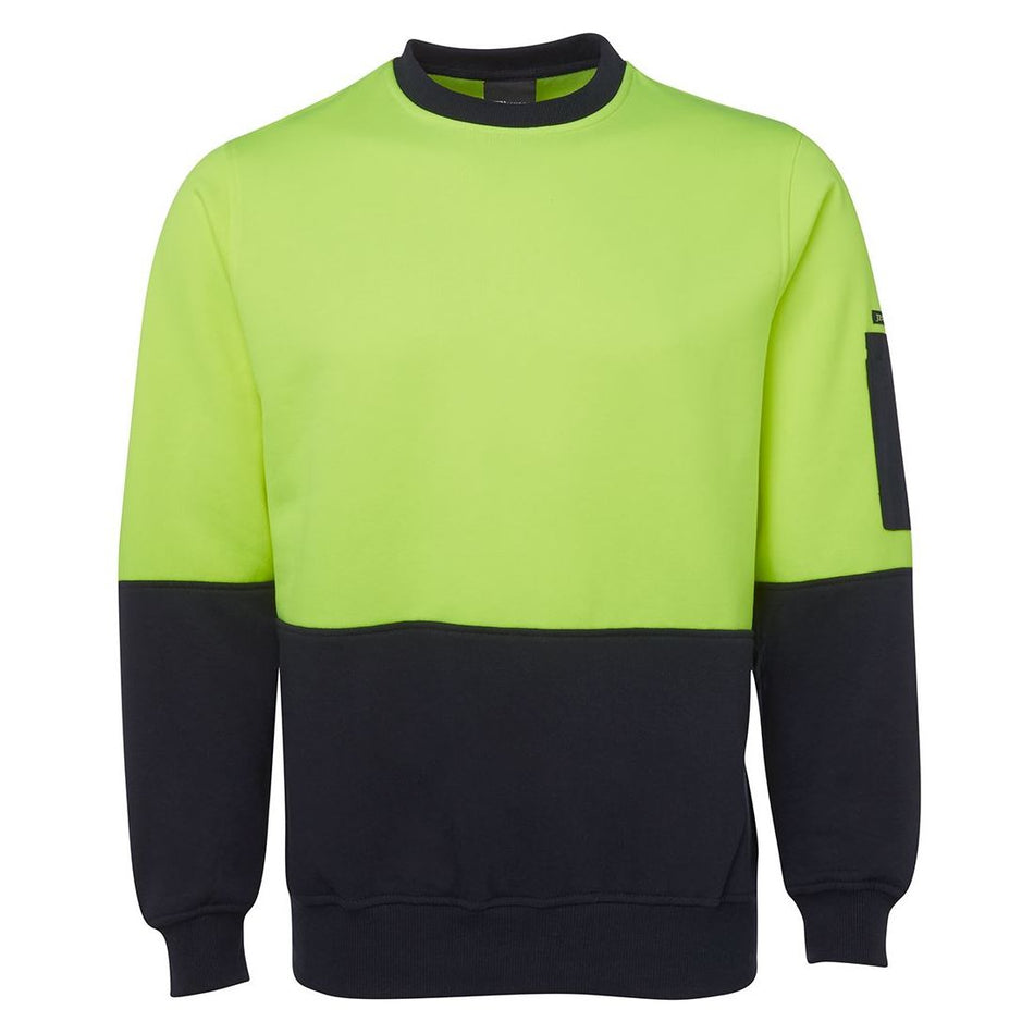 JB's Hi Vis Fleecy Crew (6HVCN) Hi Vis Jumpers JB's Wear - Ace Workwear