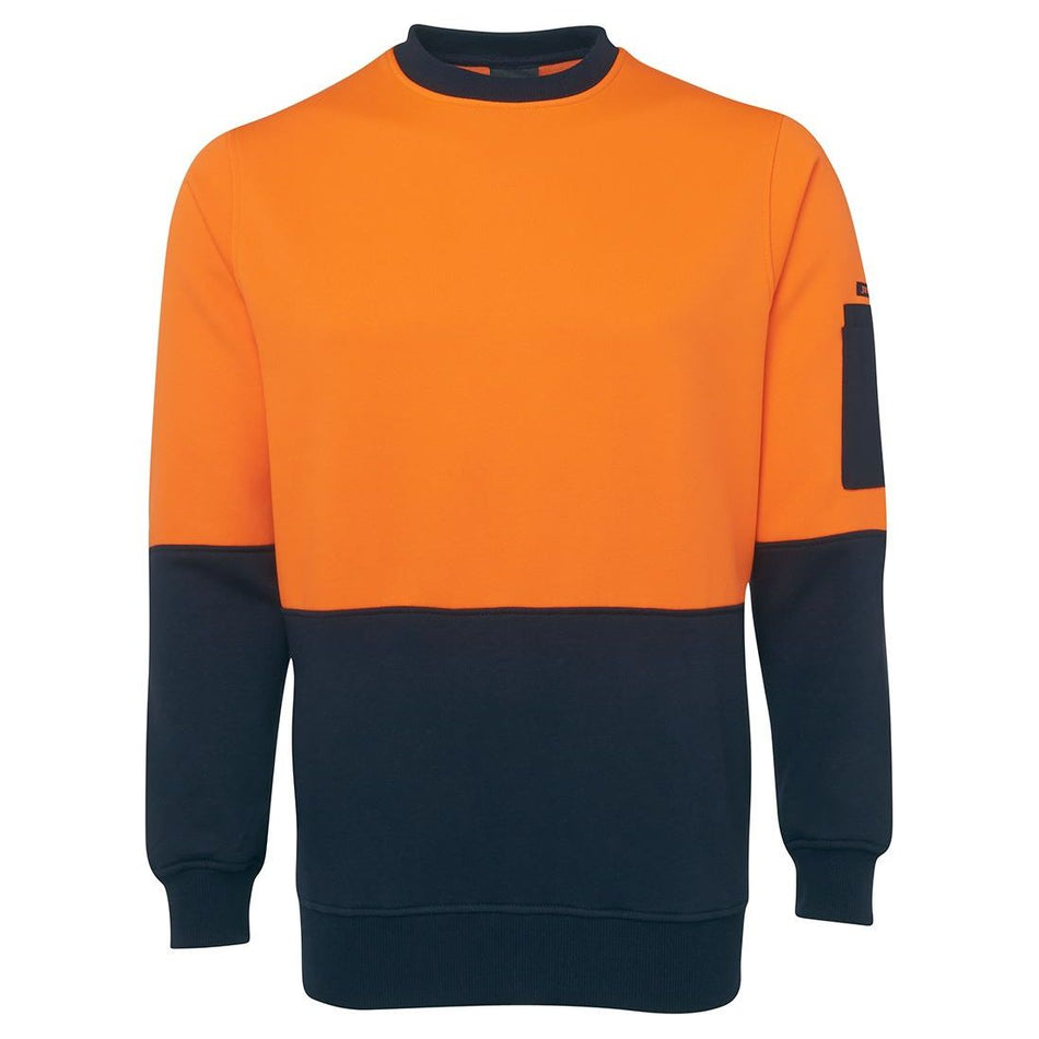 JB's Hi Vis Fleecy Crew (6HVCN) Hi Vis Jumpers JB's Wear - Ace Workwear