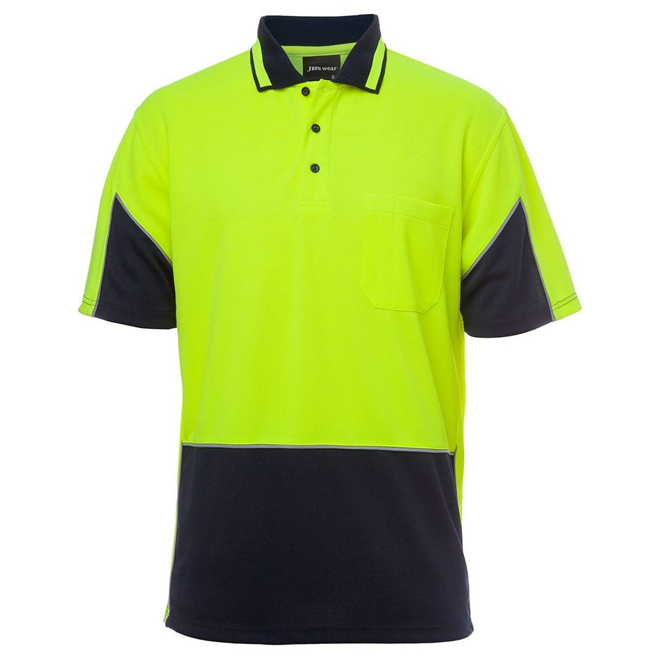 JB's Hi Vis S/S Gap Polo (6HVGS) Hi Vis Polo With Designs JB's Wear - Ace Workwear