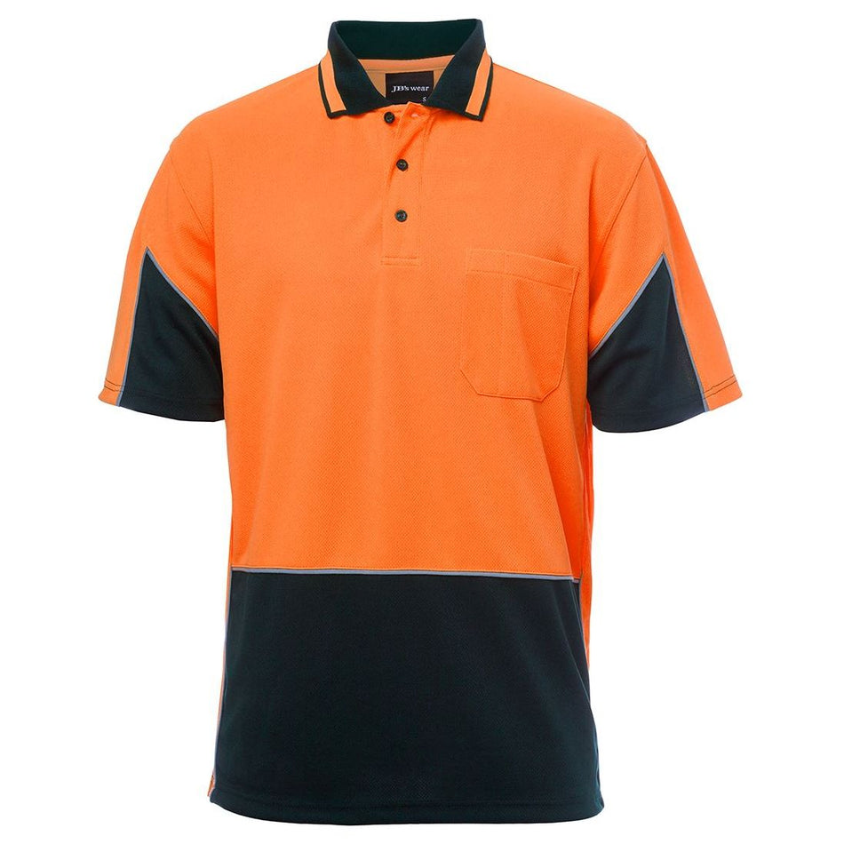 JB's Hi Vis S/S Gap Polo (6HVGS) Hi Vis Polo With Designs JB's Wear - Ace Workwear