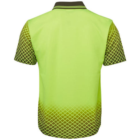 JB's Hi Vis Net Sub Polo Short Sleeve (6HVNS) Hi Vis Polo With Designs JB's Wear - Ace Workwear