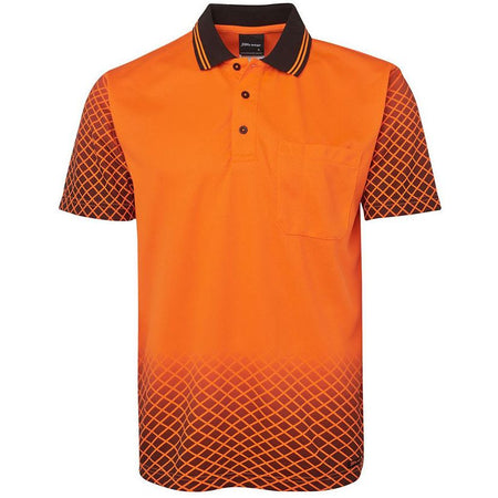 JB's Hi Vis Net Sub Polo Short Sleeve (6HVNS) Hi Vis Polo With Designs JB's Wear - Ace Workwear